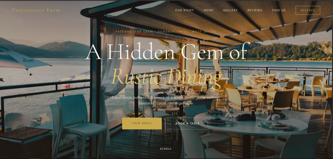 Restaurant Website preview